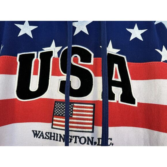USA Washington DC Pullover sweaters unisex Hoodie Sz M Unisex, STITCHED GRAPHICS - Picture 5 of 14